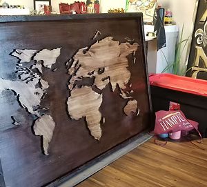 Custom Wood Map